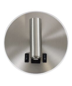 GloboStar® LADY-R 60941 Μοντέρνο Φωτιστικό Τοίχου – Απλίκα Ξενοδοχείου Bed Side LED 6W 600lm 36° & 360° AC 220-240V – Reading Light & 360° Κρυφός Φωτισμός – Φορτιστής USB 3A – Μ10.5 x Π10 x Υ18.5cm – Φυσικό Λευκό 4500K – Νίκελ Βούρτσας