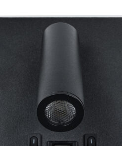 GloboStar® LADY-S 60943 Μοντέρνο Φωτιστικό Τοίχου – Απλίκα Ξενοδοχείου Bed Side LED 6W 600lm 36° & 360° AC 220-240V – Reading Light & Κρυφός Φωτισμός – Φορτιστής USB 3A – Μ15 x Π15 x Υ7cm – Φυσικό Λευκό 4500K – Μαύρο – 3 Χρόνια Εγγύηση