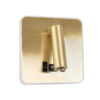 GloboStar® LADY-S 60943 Μοντέρνο Φωτιστικό Τοίχου – Απλίκα Ξενοδοχείου Bed Side LED 6W 600lm 36° & 360° AC 220-240V – Reading Light & Κρυφός Φωτισμός – Φορτιστής USB 3A – Μ15 x Π15 x Υ7cm – Φυσικό Λευκό 4500K – Χρυσό Βούρτσας- 3 Χρόνια Εγγύηση