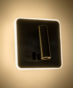 GloboStar® LADY-S 60943 Μοντέρνο Φωτιστικό Τοίχου – Απλίκα Ξενοδοχείου Bed Side LED 6W 600lm 36° & 360° AC 220-240V – Reading Light & Κρυφός Φωτισμός – Φορτιστής USB 3A – Μ15 x Π15 x Υ7cm – Φυσικό Λευκό 4500K – Νίκελ Βούρτσας- 3 Χρόνια Εγγύηση