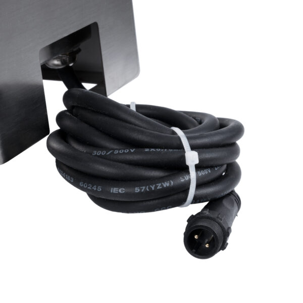 GloboStar® CYBOLITHOS 60946 Χωνευτό Φωτιστικό Σποτ Δαπέδου LED 2W 200lm 120° DC 24V Αδιάβροχο IP68 IK06 Μ10 x Π10 x Υ8cm Μπλε Dimmable – Tempered Γαλακτερό Γυαλί & Ανοξείδωτο Ατσάλι – Bridgelux Chip – 3 Χρόνια Εγγύηση