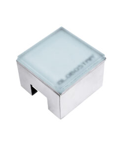 GloboStar® CYBOLITHOS 60947 Χωνευτό Φωτιστικό Σποτ Δαπέδου LED 2W 265lm 120° DC 24V Αδιάβροχο IP68 IK06 Μ10 x Π10 x Υ8cm 4500K Dimmable – Tempered Γαλακτερό Γυαλί & Ανοξείδωτο Ατσάλι – Bridgelux Chip – 3 Χρόνια Εγγύηση