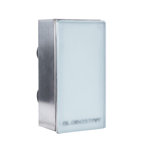 GloboStar® CYBOLITHOS 60949 Χωνευτό Φωτιστικό Σποτ Δαπέδου LED 4W 520lm 120° DC 24V Αδιάβροχο IP68 IK06 Μ20 x Π10 x Υ8cm 2700K Dimmable – Tempered Γαλακτερό Γυαλί & Ανοξείδωτο Ατσάλι – Bridgelux Chip – 3 Χρόνια Εγγύηση