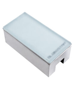 GloboStar® CYBOLITHOS 60953 Χωνευτό Φωτιστικό Σποτ Δαπέδου LED 4W 400lm 120° DC 24V Αδιάβροχο IP68 IK06 Μ20 x Π10 x Υ8cm RGB Dimmable – Tempered Γαλακτερό Γυαλί & Ανοξείδωτο Ατσάλι – Bridgelux Chip – 3 Χρόνια Εγγύηση