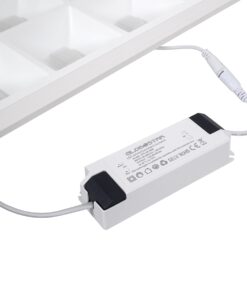 GloboStar® ZEUS 60969 Χωνευτό LED Panel 60x60cm 48W 7200lm 120° CRI≥86Ra UGR<19 Anti-Glare Shield Diffuser AC 220-240V IP44 Μ60 x Π60 x Υ3.3cm - Φυσικό Λευκό 4500K - Bridgelux High Lumen Chips - TÜV Certified Driver - 5 Years Warranty