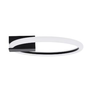 GloboStar® CINDERELLA 60976 Φωτιστικό Οροφής Δαχτυλίδι-Κύκλος LED CCT 16W 1792lm 360° AC 220-240V – Εναλλαγή Φωτισμού μέσω Διακόπτη On/Off All In One Ψυχρό 6000k+Φυσικό 4500k+Θερμό 2700k Φ28cm – Μαύρο – 3 Years Warranty