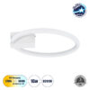 GloboStar® CINDERELLA 60977 Φωτιστικό Οροφής Δαχτυλίδι-Κύκλος LED CCT 16W 1792lm 360° AC 220-240V – Εναλλαγή Φωτισμού μέσω Διακόπτη On/Off All In One Ψυχρό 6000k+Φυσικό 4500k+Θερμό 2700k Φ28cm – Λευκό – 3 Years Warranty