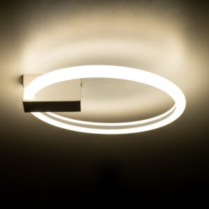 GloboStar® CINDERELLA 60977 Φωτιστικό Οροφής Δαχτυλίδι-Κύκλος LED CCT 16W 1792lm 360° AC 220-240V – Εναλλαγή Φωτισμού μέσω Διακόπτη On/Off All In One Ψυχρό 6000k+Φυσικό 4500k+Θερμό 2700k Φ28cm – Λευκό – 3 Years Warranty