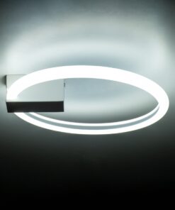 GloboStar® CINDERELLA 60977 Φωτιστικό Οροφής Δαχτυλίδι-Κύκλος LED CCT 16W 1792lm 360° AC 220-240V – Εναλλαγή Φωτισμού μέσω Διακόπτη On/Off All In One Ψυχρό 6000k+Φυσικό 4500k+Θερμό 2700k Φ28cm – Λευκό – 3 Years Warranty