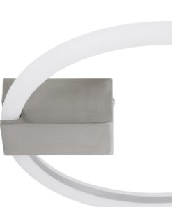 GloboStar® CINDERELLA 60979 Φωτιστικό Οροφής Δαχτυλίδι-Κύκλος LED CCT 16W 1792lm 360° AC 220-240V – Εναλλαγή Φωτισμού μέσω Διακόπτη On/Off All In One Ψυχρό 6000k+Φυσικό 4500k+Θερμό 2700k Φ28cm – Χρώμιο Νικελ – 3 Years Warranty