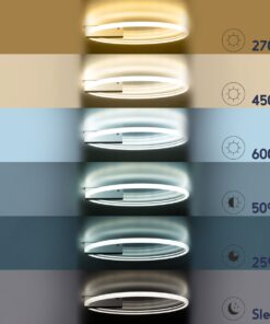 GloboStar® CINDERELLA 60981 Φωτιστικό Οροφής Δαχτυλίδι-Κύκλος LED CCT 30W 3360lm 360° AC 220-240V – Εναλλαγή Φωτισμού μέσω Τηλεχειριστηρίου All In One Ψυχρό 6000k+Φυσικό 4500k+Θερμό 2700k Dimmable Φ50cm – Λευκό – 3 Years Warranty