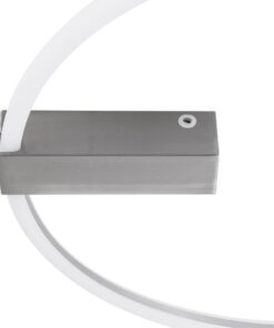 GloboStar® CINDERELLA 60983 Φωτιστικό Οροφής Δαχτυλίδι-Κύκλος LED CCT 30W 3360lm 360° AC 220-240V – Εναλλαγή Φωτισμού μέσω Τηλεχειριστηρίου All In One Ψυχρό 6000k+Φυσικό 4500k+Θερμό 2700k Dimmable Φ50cm – Χρώμιο Νικελ – 3 Years Warranty