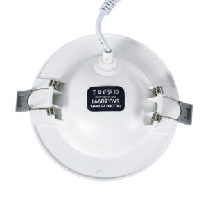 GloboStar® LEXIS JOINT 60990 Χωνευτό LED Κινούμενο Spot Downlight 7W 680lm 45° AC 220-240V IP44 Φ12cm x Υ3.1cm – Στρόγγυλο – Λευκό – Φυσικό Λευκό 4500K – Bridgelux Chip – TÜV Certified Driver – 5 Years Warranty