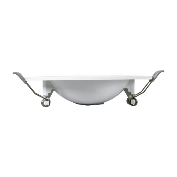 GloboStar® LEXIS JOINT 60990 Χωνευτό LED Κινούμενο Spot Downlight 7W 680lm 45° AC 220-240V IP44 Φ12cm x Υ3.1cm – Στρόγγυλο – Λευκό – Φυσικό Λευκό 4500K – Bridgelux Chip – TÜV Certified Driver – 5 Years Warranty