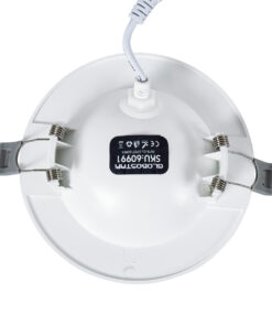 GloboStar® LEXIS JOINT 60991 Χωνευτό LED Κινούμενο Spot Downlight 7W 660lm 45° AC 220-240V IP44 Φ12cm x Υ3.1cm – Στρόγγυλο – Λευκό – Θερμό Λευκό 2700K – Bridgelux Chip – TÜV Certified Driver – 5 Years Warranty