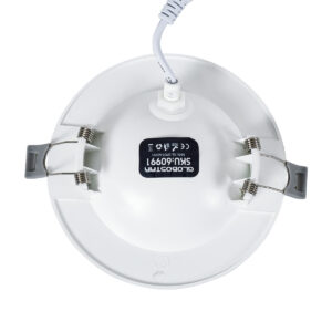GloboStar® LEXIS JOINT 60991 Χωνευτό LED Κινούμενο Spot Downlight 7W 660lm 45° AC 220-240V IP44 Φ12cm x Υ3.1cm – Στρόγγυλο – Λευκό – Θερμό Λευκό 2700K – Bridgelux Chip – TÜV Certified Driver – 5 Years Warranty