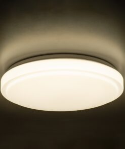 GloboStar® EMERGANO 60993 Πλαφονιέρα Οροφής LED 30W 2850lm 120° AC 220-240V με Ενσωματωμένο Σύστημα Emergency Li-ion 3450mAh/12.8Wh με Αυτονομία 3hrs – Αδιάβροχη IP54 Φ38 x Υ5.3cm Φυσικό Λευκό 4500K – Λευκό – Bridgelux Chips – 3 Years Warranty