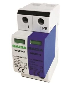 ΑΝΤΙΚΕΡΑΥΝΙΚΟ ΜΟΝΟΦΑΣΙΚΟ Τ1-Τ2 12.5kA 275V 1P+NPE EUROLAMP – 500-22203