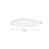 InLight Πλαφονιέρα οροφής LED 110W 3CCT (by switch on base) από μαύρο μέταλλο και ακρυλικό D:60cm (42035-B-Black)