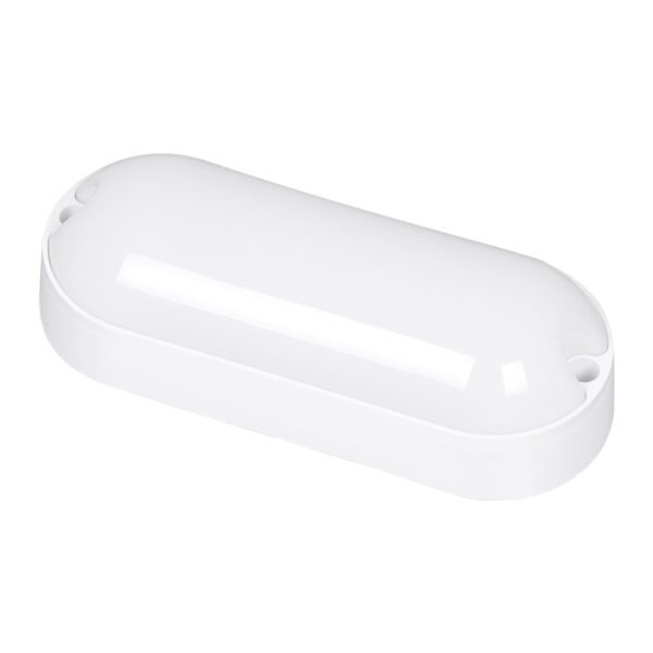 GloboStar® HOMIE 61000 LED Πλαφονιέρα Οροφής – Τοίχου Οβάλ 11W 960lm 150° AC 220-240V Αδιάβροχο IP65 Μ17 x Π7 x Υ4.5cm Ψυχρό Λευκό 6000K – 3 Years Warranty