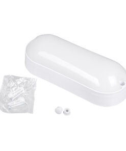 GloboStar® HOMIE 61001 LED Πλαφονιέρα Οροφής – Τοίχου Οβάλ 11W 939lm 150° AC 220-240V Αδιάβροχο IP65 Μ17 x Π7 x Υ4.5cm Φυσικό Λευκό 4500K – 3 Years Warranty