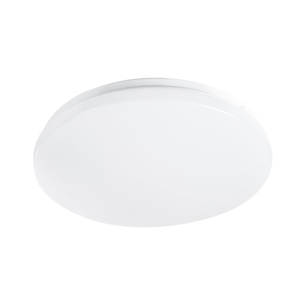 GloboStar® CELANO 61007 LED Πλαφονιέρα Οροφής Στρόγγυλη Φ26 20W 1800lm 120° AC 220-240V Αδιάβροχη IP54 Φ26 x Υ6cm Θερμό Λευκό 2700K – 3 Χρόνια Εγγύηση