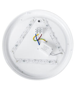 GloboStar® CELANO 61007 LED Πλαφονιέρα Οροφής Στρόγγυλη Φ26 20W 1800lm 120° AC 220-240V Αδιάβροχη IP54 Φ26 x Υ6cm Θερμό Λευκό 2700K – 3 Χρόνια Εγγύηση