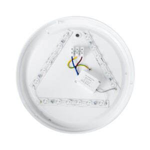 GloboStar® CELANO 61007 LED Πλαφονιέρα Οροφής Στρόγγυλη Φ26 20W 1800lm 120° AC 220-240V Αδιάβροχη IP54 Φ26 x Υ6cm Θερμό Λευκό 2700K – 3 Χρόνια Εγγύηση