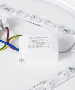 GloboStar® CELANO 61007 LED Πλαφονιέρα Οροφής Στρόγγυλη Φ26 20W 1800lm 120° AC 220-240V Αδιάβροχη IP54 Φ26 x Υ6cm Θερμό Λευκό 2700K – 3 Χρόνια Εγγύηση