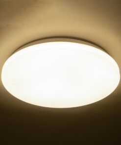 GloboStar® CELANO 61009 LED Πλαφονιέρα Οροφής Στρόγγυλη Φ33 30W 2850lm 120° AC 220-240V Αδιάβροχη IP54 Φ33 x Υ6cm Φυσικό Λευκό 4500K – 3 Χρόνια Εγγύηση