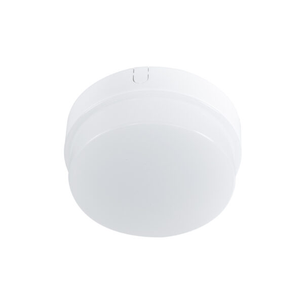 GloboStar® REVANO 61011 LED Πλαφονιέρα Οροφής Στρόγγυλη Φ12 12W 1200lm 180° AC 220-240V Αδιάβροχη IP54 Φ12 x Υ4.5cm Ψυχρό Λευκό 6000K – 2 Χρόνια Εγγύηση