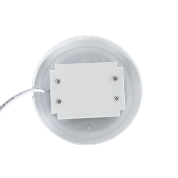 GloboStar® REVANO 61011 LED Πλαφονιέρα Οροφής Στρόγγυλη Φ12 12W 1200lm 180° AC 220-240V Αδιάβροχη IP54 Φ12 x Υ4.5cm Ψυχρό Λευκό 6000K – 2 Χρόνια Εγγύηση