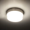 GloboStar® REVANO 61012 LED Πλαφονιέρα Οροφής Στρόγγυλη Φ12 12W 1140lm 180° AC 220-240V Αδιάβροχη IP54 Φ12 x Υ4.5cm Φυσικό Λευκό 4500K – 2 Χρόνια Εγγύηση