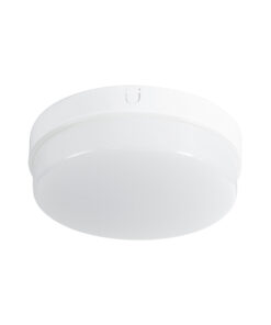 GloboStar® REVANO 61014 LED Πλαφονιέρα Οροφής Στρόγγυλη Φ17 15W 1500lm 180° AC 220-240V Αδιάβροχη IP54 Φ17 x Υ5cm Ψυχρό Λευκό 6000K – 2 Χρόνια Εγγύηση