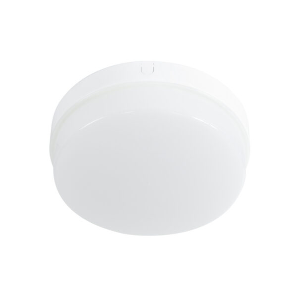 GloboStar® REVANO 61014 LED Πλαφονιέρα Οροφής Στρόγγυλη Φ17 15W 1500lm 180° AC 220-240V Αδιάβροχη IP54 Φ17 x Υ5cm Ψυχρό Λευκό 6000K – 2 Χρόνια Εγγύηση