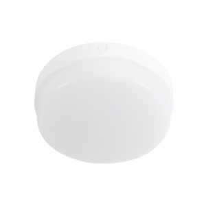 GloboStar® REVANO 61016 LED Πλαφονιέρα Οροφής Στρόγγυλη Φ17 15W 1350lm 180° AC 220-240V Αδιάβροχη IP54 Φ17 x Υ5cm Θερμό Λευκό 2700K – 2 Χρόνια Εγγύηση