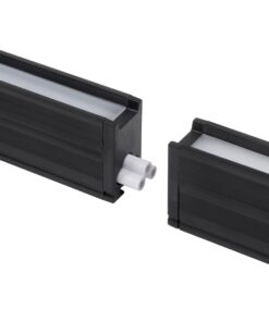 GloboStar® MARKET 61022-S Γραμμικό Φωτιστικό Οροφής Linear LED 18W 2170lm 60° AC 220-240V Μ120 x Π2 x Υ4cm Θερμό Λευκό 2700K – Μαύρο – 3 Years Warranty