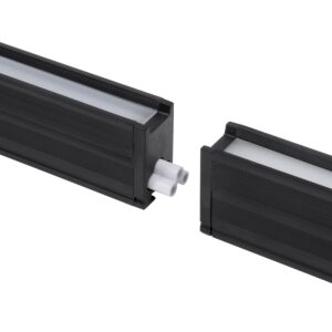 GloboStar® OFFICE 61023-S Γραμμικό Φωτιστικό Οροφής Linear LED 18W 2230lm 120° AC 220-240V Μ120 x Π2 x Υ4cm Ψυχρό Λευκό 6000K – Μαύρο – 3 Years Warranty