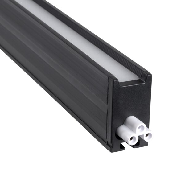 GloboStar® MARKET 61020-S Γραμμικό Φωτιστικό Οροφής Linear LED 18W 2230lm 60° AC 220-240V Μ120 x Π2 x Υ4cm Ψυχρό Λευκό 6000K – Μαύρο – 3 Years Warranty