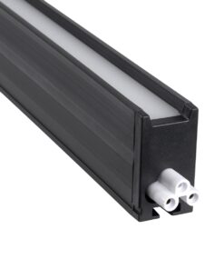 GloboStar® OFFICE 61024-S Γραμμικό Φωτιστικό Οροφής Linear LED 18W 2200lm 120° AC 220-240V Μ120 x Π2 x Υ4cm Φυσικό Λευκό 4500K – Μαύρο – 3 Years Warranty