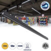 GloboStar® OFFICE 61025-S Γραμμικό Φωτιστικό Οροφής Linear LED 18W 2170lm 120° AC 220-240V Μ120 x Π2 x Υ4cm Θερμό Λευκό 2700K – Μαύρο – 3 Years Warranty