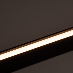 GloboStar® OFFICE 61025-S Γραμμικό Φωτιστικό Οροφής Linear LED 18W 2170lm 120° AC 220-240V Μ120 x Π2 x Υ4cm Θερμό Λευκό 2700K – Μαύρο – 3 Years Warranty