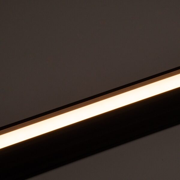 GloboStar® OFFICE 61025-S Γραμμικό Φωτιστικό Οροφής Linear LED 18W 2170lm 120° AC 220-240V Μ120 x Π2 x Υ4cm Θερμό Λευκό 2700K – Μαύρο – 3 Years Warranty