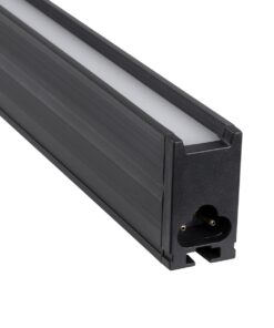 GloboStar® OFFICE 61025-S Γραμμικό Φωτιστικό Οροφής Linear LED 18W 2170lm 120° AC 220-240V Μ120 x Π2 x Υ4cm Θερμό Λευκό 2700K – Μαύρο – 3 Years Warranty