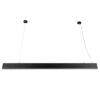 GloboStar® FELIX 61028-P Γραμμικό Κρεμαστό Φωτιστικό Linear LED CCT 54W 6500lm 120° AC 220-240V Μ120 x Π3.5 x Υ7cm – Εναλλαγή Φωτισμού μέσω Τηλεχειριστηρίου All In One Ψυχρό 6000k+Φυσικό 4500k+Θερμό 2700k Dimmable – Μαύρο – 3 Years Warranty