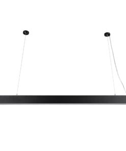 GloboStar® FELIX 61028-P Γραμμικό Κρεμαστό Φωτιστικό Linear LED CCT 54W 6500lm 120° AC 220-240V Μ120 x Π3.5 x Υ7cm – Εναλλαγή Φωτισμού μέσω Τηλεχειριστηρίου All In One Ψυχρό 6000k+Φυσικό 4500k+Θερμό 2700k Dimmable – Μαύρο – 3 Years Warranty