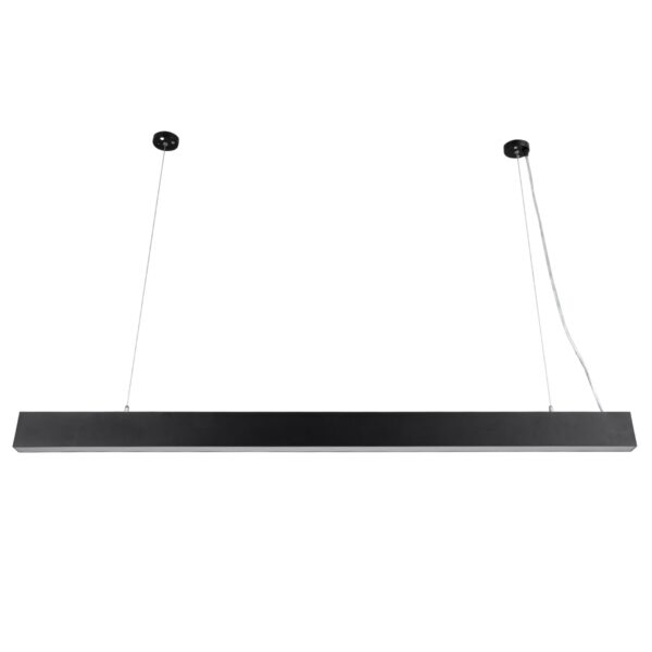 GloboStar® FELIX 61028-P Γραμμικό Κρεμαστό Φωτιστικό Linear LED CCT 54W 6500lm 120° AC 220-240V Μ120 x Π3.5 x Υ7cm – Εναλλαγή Φωτισμού μέσω Τηλεχειριστηρίου All In One Ψυχρό 6000k+Φυσικό 4500k+Θερμό 2700k Dimmable – Μαύρο – 3 Years Warranty