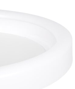 GloboStar® ARIANA 61035 Πλαφονιέρα Οροφής Κύκλος LED CCT 55W 6376lm 120° AC 220-240V – Εναλλαγή Φωτισμού μέσω Τηλεχειριστηρίου All In One Ψυχρό Λευκό 6000k+Φυσικό Λευκό 4500k+Θερμό Λευκό 2700k Dimmable Φ48cm – Λευκό – 3 Years Warranty