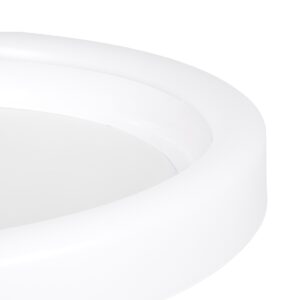 GloboStar® ARIANA 61035 Πλαφονιέρα Οροφής Κύκλος LED CCT 55W 6376lm 120° AC 220-240V – Εναλλαγή Φωτισμού μέσω Τηλεχειριστηρίου All In One Ψυχρό Λευκό 6000k+Φυσικό Λευκό 4500k+Θερμό Λευκό 2700k Dimmable Φ48cm – Λευκό – 3 Years Warranty