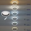 GloboStar® ARIANA 61036 Πλαφονιέρα Οροφής Κύκλος LED CCT 55W 6376lm 120° AC 220-240V – Εναλλαγή Φωτισμού μέσω Τηλεχειριστηρίου All In One Ψυχρό Λευκό 6000k+Φυσικό Λευκό 4500k+Θερμό Λευκό 2700k Dimmable Φ48cm – Ανθρακί – 3 Years Warranty